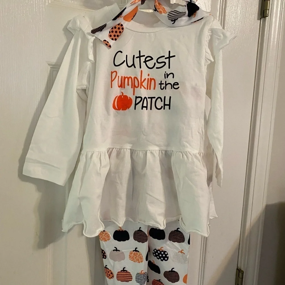 New Cutest Pumpkin in the Patch‎ Outfit & Headband